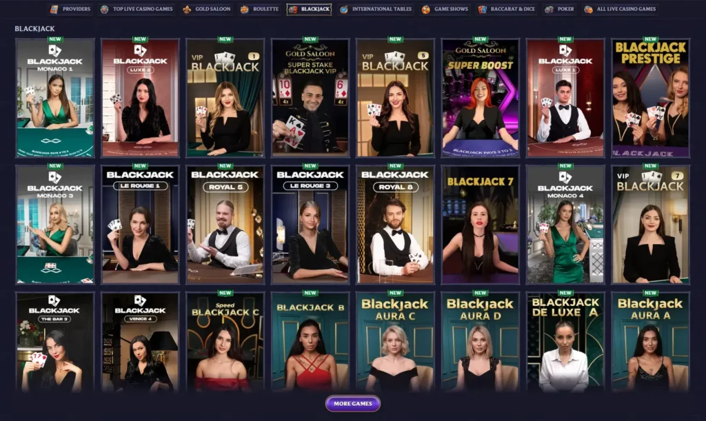 lolajack table games